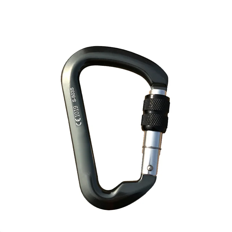 

Alloy Carabiner D-shaped 30KN Screw Locking Rock Climbing Hiking Outdoor New