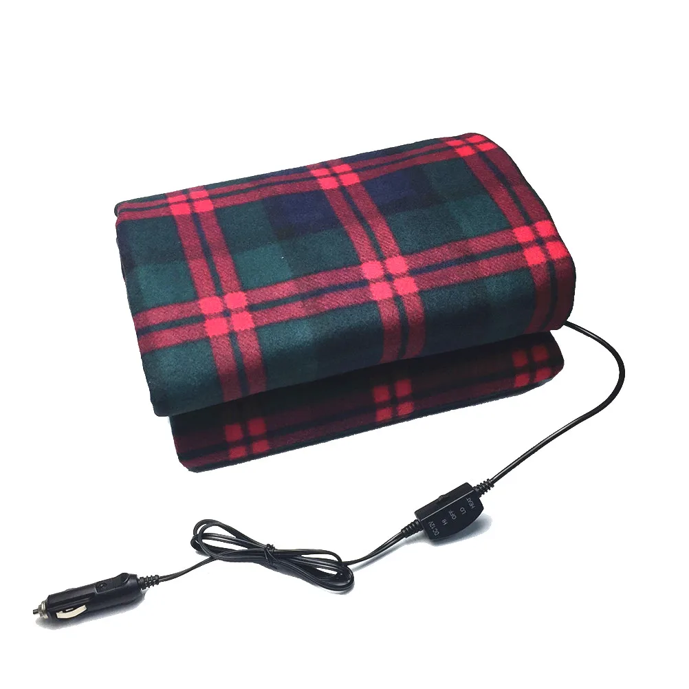 Universal Car Heated Blanket 12V Electric Thicken Warming Winter Travel