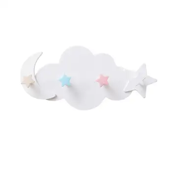 

Adhesive Wall Mounted Hook Decorative Cloud Hook Rack Hanger for Bedroom Living Room Bathroom Kitchen
