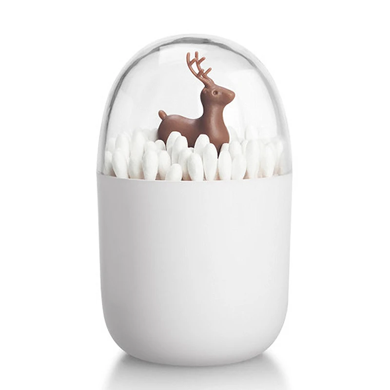 

1pcs Creative Toothpicks Holder Cotton Swab Box Cotton Bud Holder Case Table Decorate Storage Box Organizer Home Decoration 45