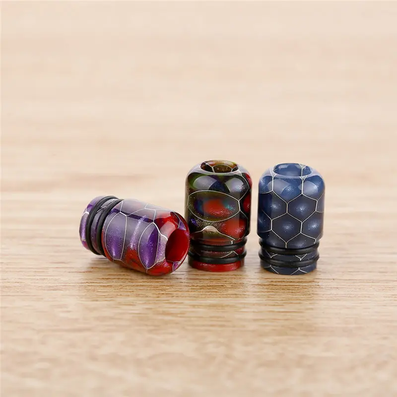 

colourful mtl drip tip 510 Snake Epoxy Resin vape tips for tfv8 baby melo 4 merlin mini RTA RDA atomizer narrow bore mouthpiece