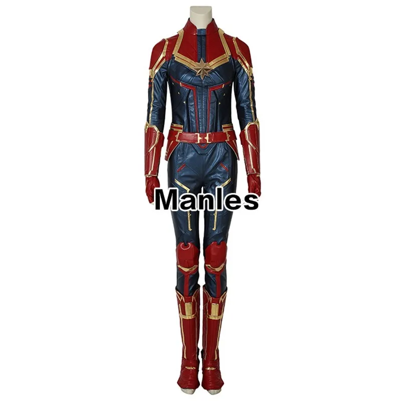 Captain Marvel Cosplay Ms. Marvel Carol Danvers Costume Film Jumpsuit Comics Heroine Halloween For Women Leather Adult Full Set Captain Marvel Cosplay Ms. Marvel Carol Danvers Costume Film Jumpsuit Comics Heroine Halloween For Women Leather Adult Full Set
