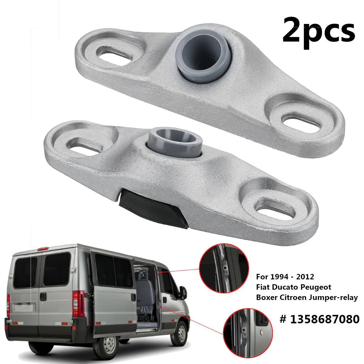 2 шт. направляющая для раздвижных дверей Fiat Ducato 1358687080 Peugeot Boxer Citroen Jumper 1994 2012