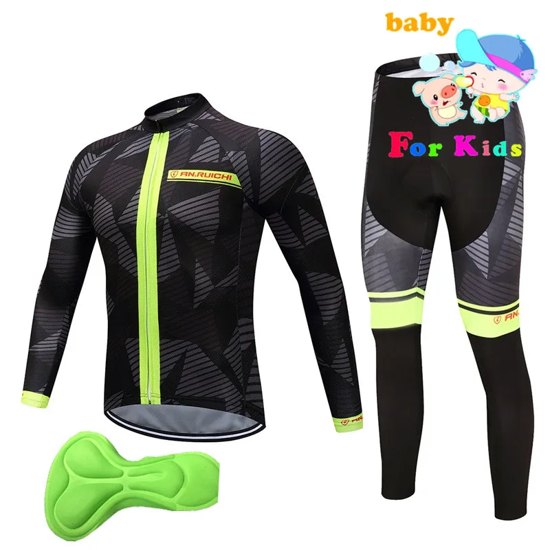 Children 2023 long sleeve cycling wear clothes bicycle cycling jersey