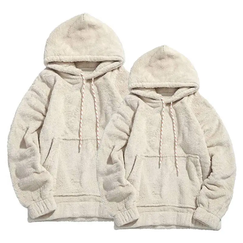 

2019 New Style Fashion Hot Men Winter Warm Thick Hoodie Fleece Hooded Solid With Hat Coat Top With Pocket Outwear