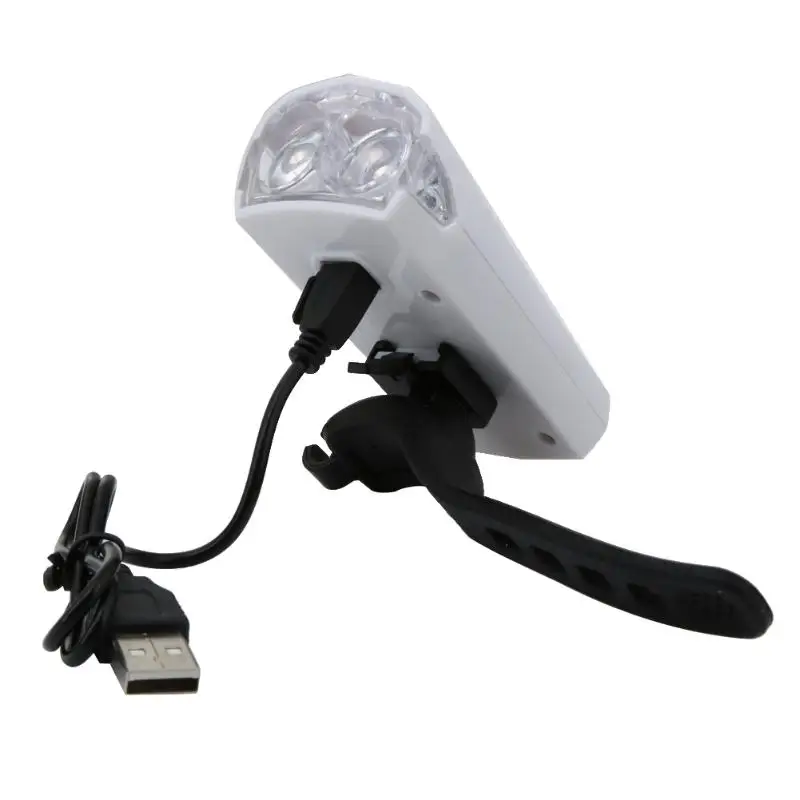 Cheap Bike Bicycle Front Light Ultra Bright Torch Cycling Lamp with USB portable Front Bicycle Cycling Headlight lamp accessories 1