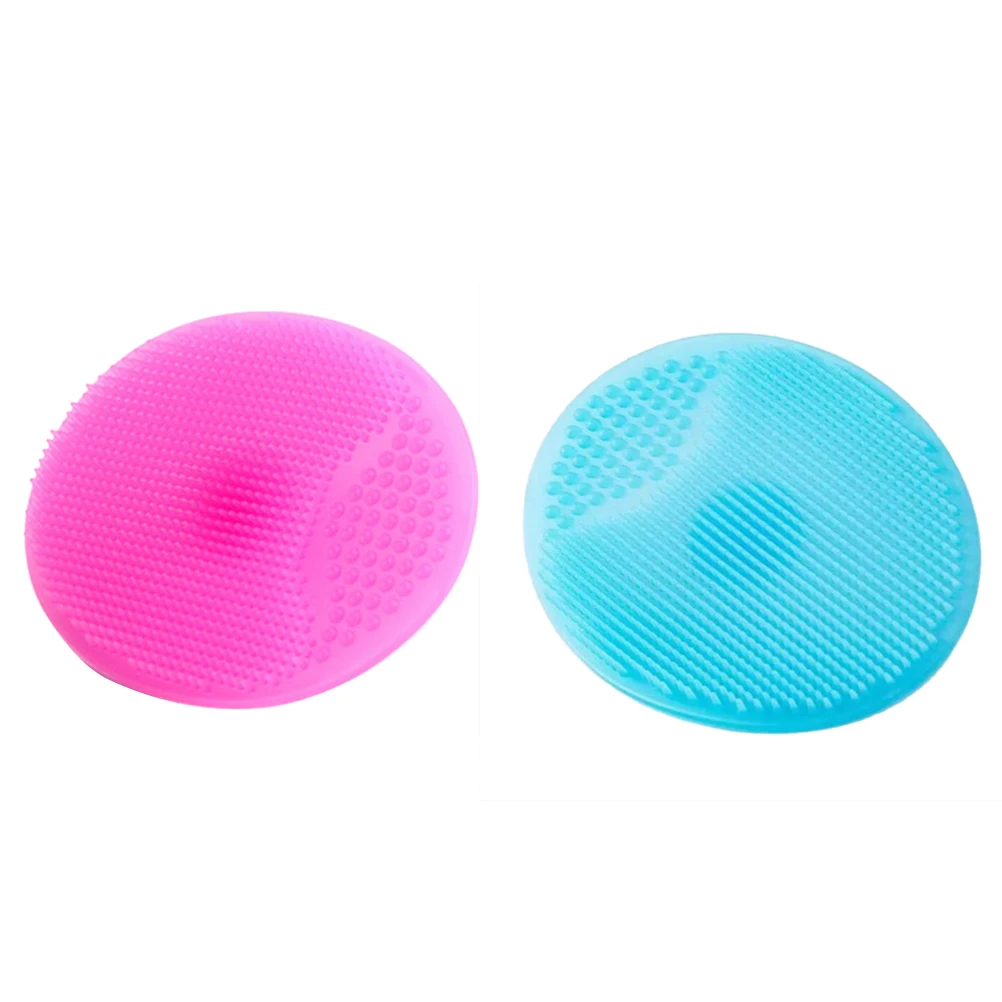 

2PCS Face Cleansing Brush Stretchy Silicone Handheld Manual Face Cleansing Pad Face Cleaning Pad Face Scrubbers