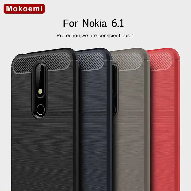 Модный Ударопрочный Мягкий силиконовый чехол Mokoemi 5 дюйма для Nokia 6 1 мобильного