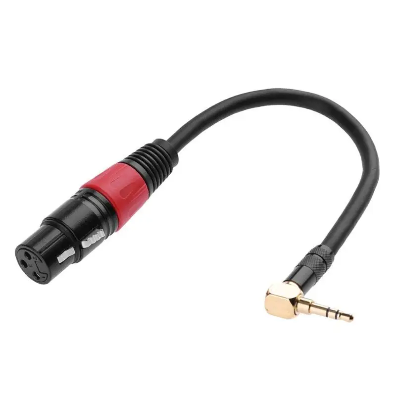 0 2 м 90 градусов 3 5 мм 1/8 дюйма Trs штекер XLR 3pin для аудиокабеля с разъемом типа
