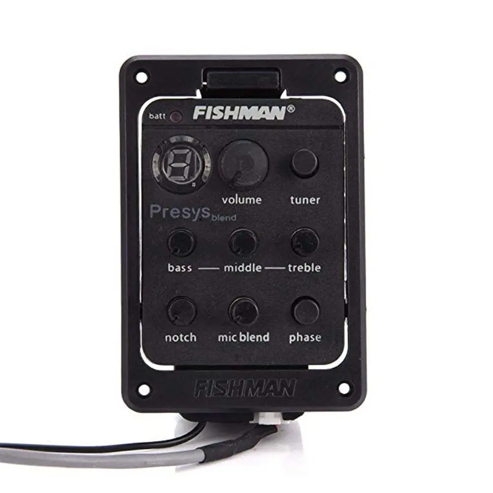 Fishman Presys 301 Mic Blend Dual Mode Pickup Акустическая гитара плата предусилителя EQ тюнер