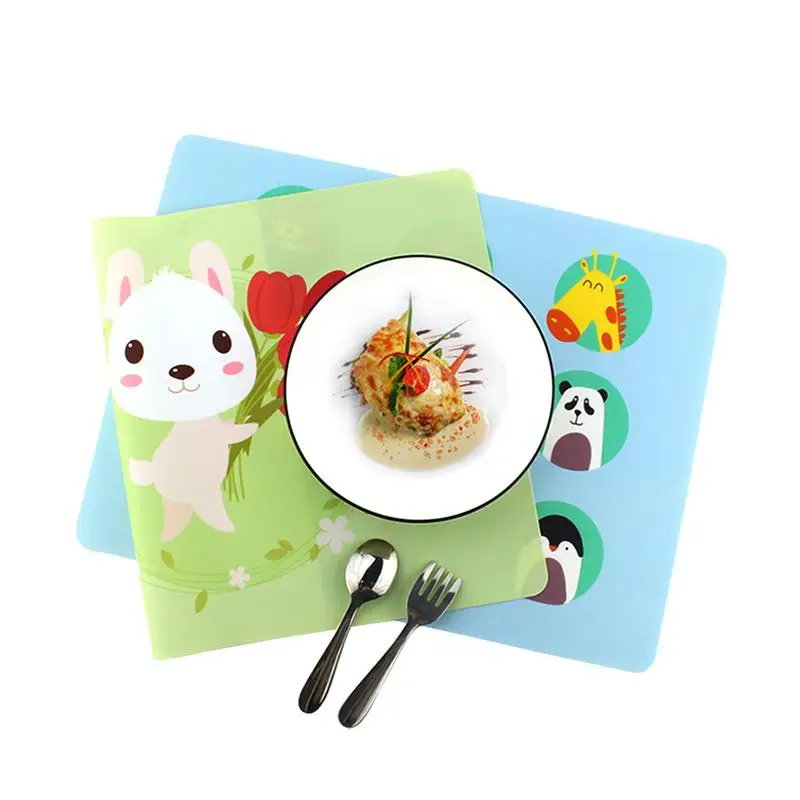 3 قطعة الجدول الحصير مجموعات Crossweave سيليكون قابل للغسل دائم طاولة طعام في الهواء الطلق 40*30 سنتيمتر 2018 طفل المنزل الديكور