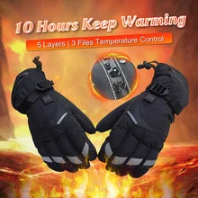 Водостойкие теплые перчаток питание для мотоцикла Охота зимние теплые Guantes Moto Luvas Motosiklet Eldiveni защитный