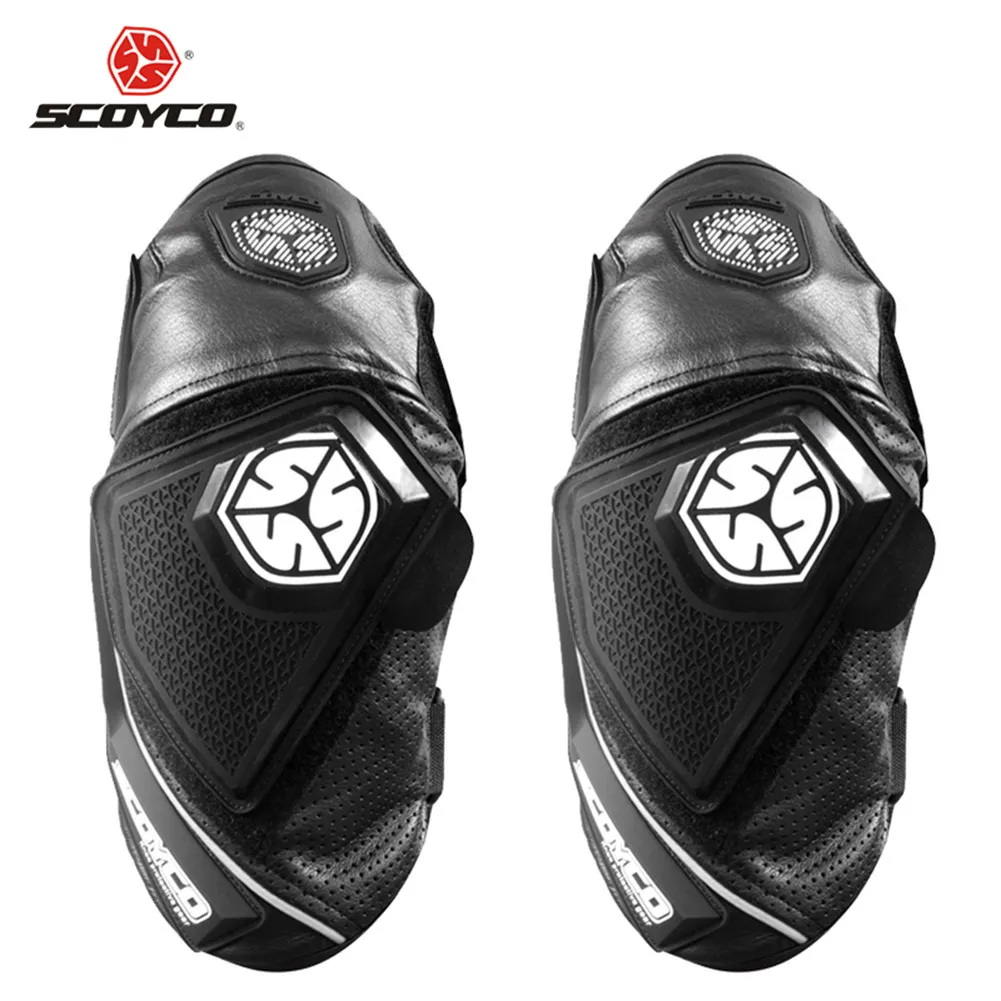 

SCOYCO Cowhide Motorcycle Knee Pads Protector Motocross Knee Braces Mtb MX Protection Brace Guard Pad Skis Moto Kneepads Leather