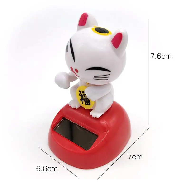Maneki Neko Zhcmdjj модный Золотой/Белый на солнечных батареях с котом удачи счастливый