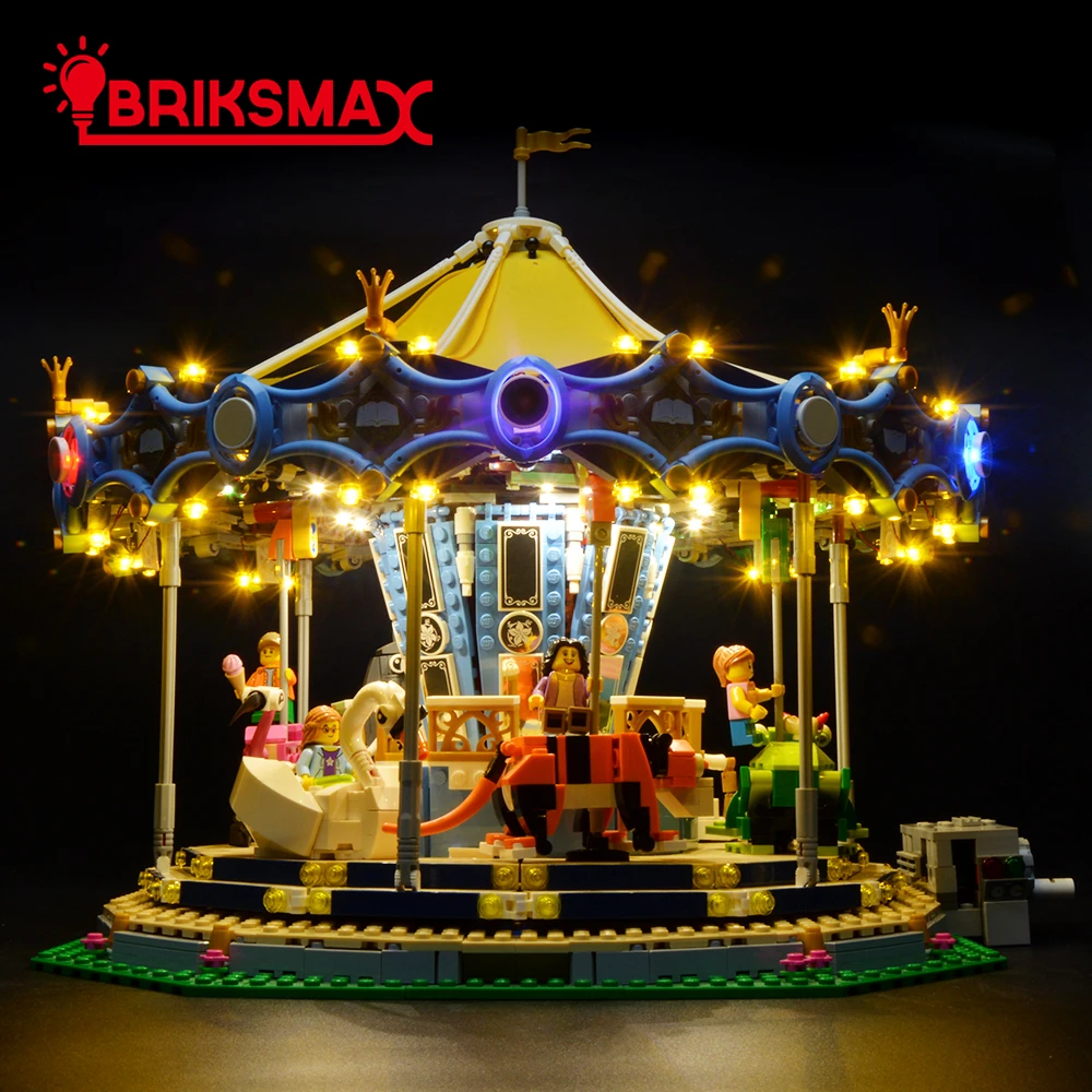 Комплект светодисветильник BriksMax для 10257 эксперта создателя новая карусель