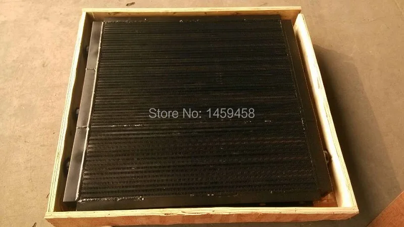 Best Price Free shipping 88260002-198 Sullair black aluminum plate fin after air oil cooler heat exchanger for LS25S air compressor