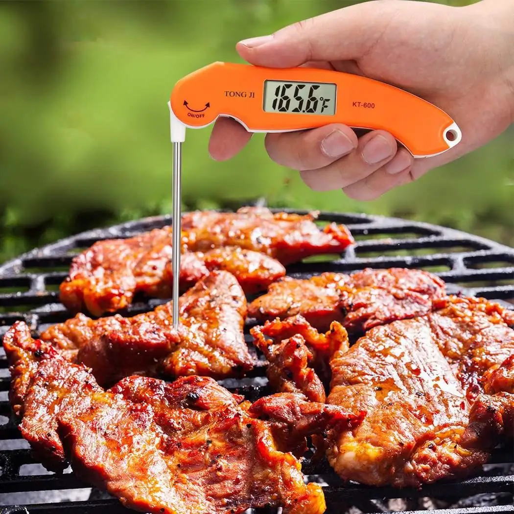 

Home Kitchen Outdoor Picnic Foldable Barbecue Cooking Electronic Thermometer Temperature Display 0.1C Kitchen,