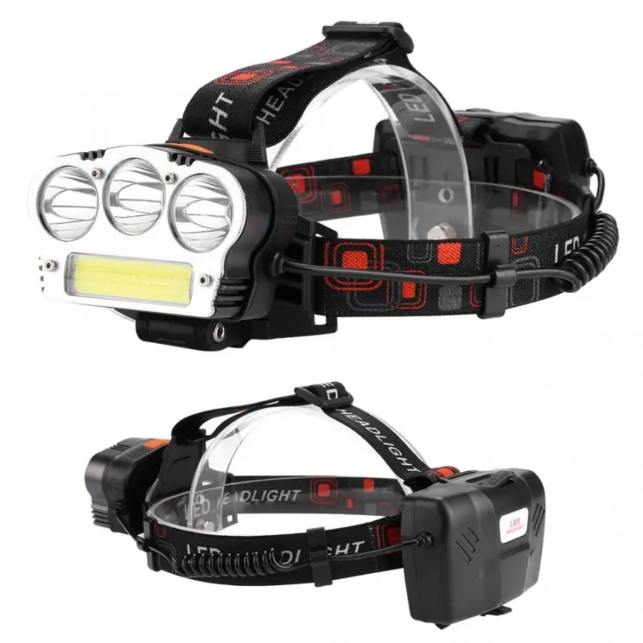 

Led USB Charging Flashlight COB Headlight Waterproof Head Light for Night Fishing Camping Hunting