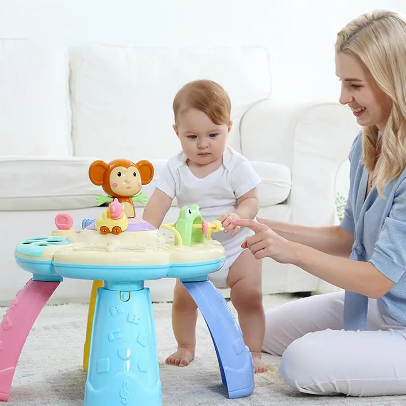 

Baby Toys Musical Learning Table 6 Months Up-Early Education Music Activity Center Game Table Toddlers,Infant,Kids Toys For 1 2