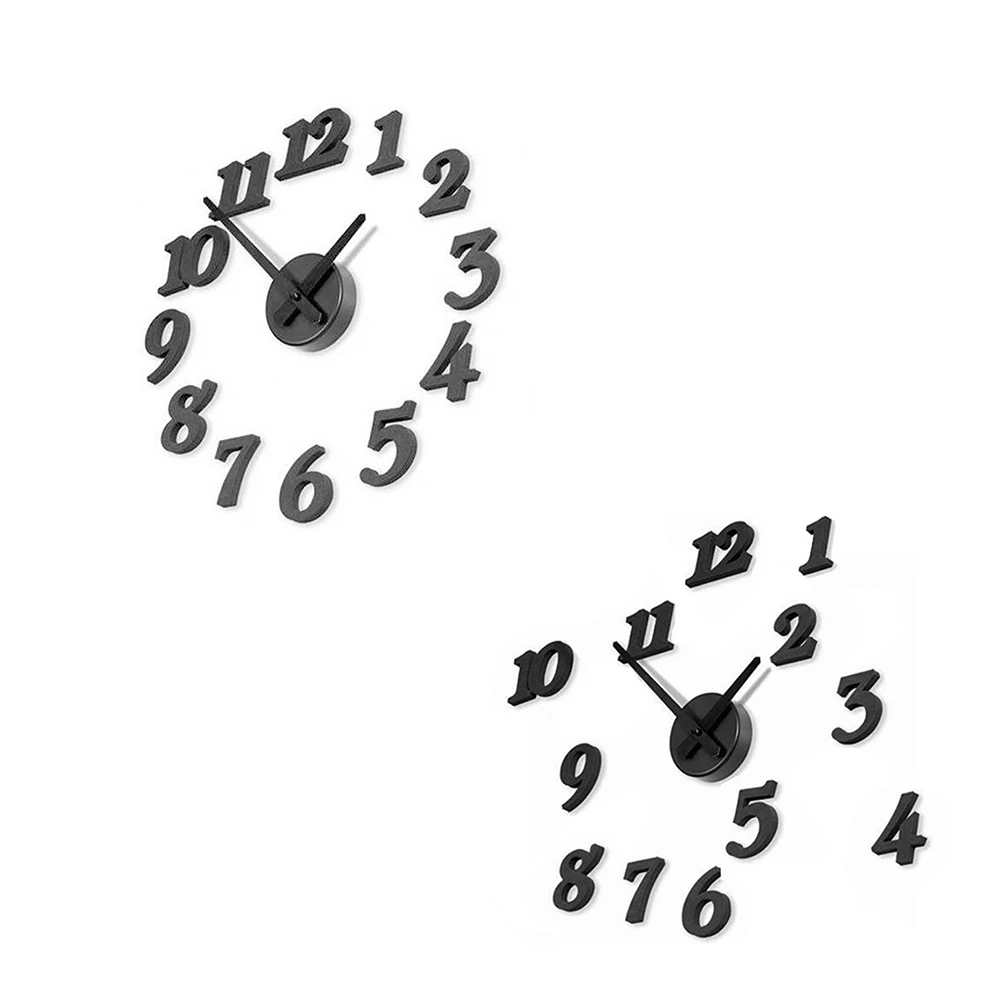 ABEDOE 3D Best Home Decoration DIY Wall Clock Unique small number