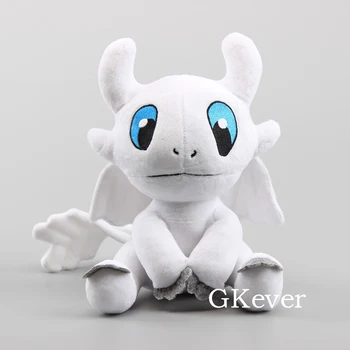 

Promotional How to Train Your Dragon Light Fury Plushies Figures Stuffed Animal Dolls Gift 24 CM Kids Gift