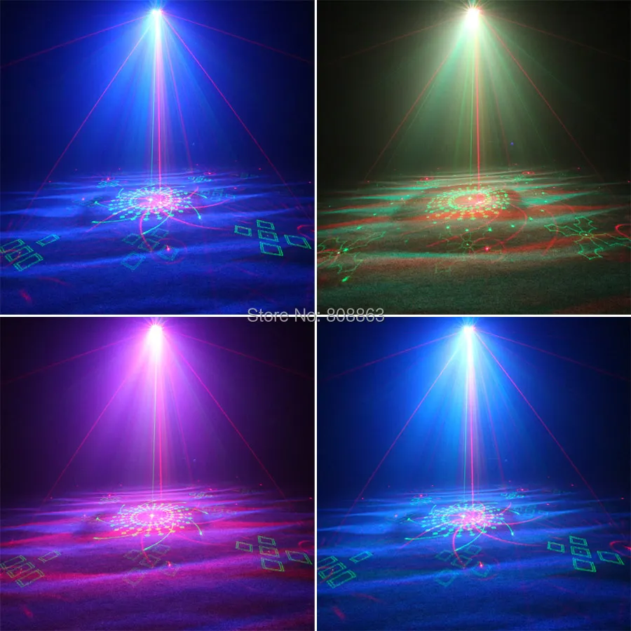 ESHINY عن بعد R & G 5 عدسة الليزر 128 أنماط العارض RGB Led حزب بار DJ عطلة ديسكو عيد الميلاد الرقص المرحلة تأثير ضوء تظهر T249