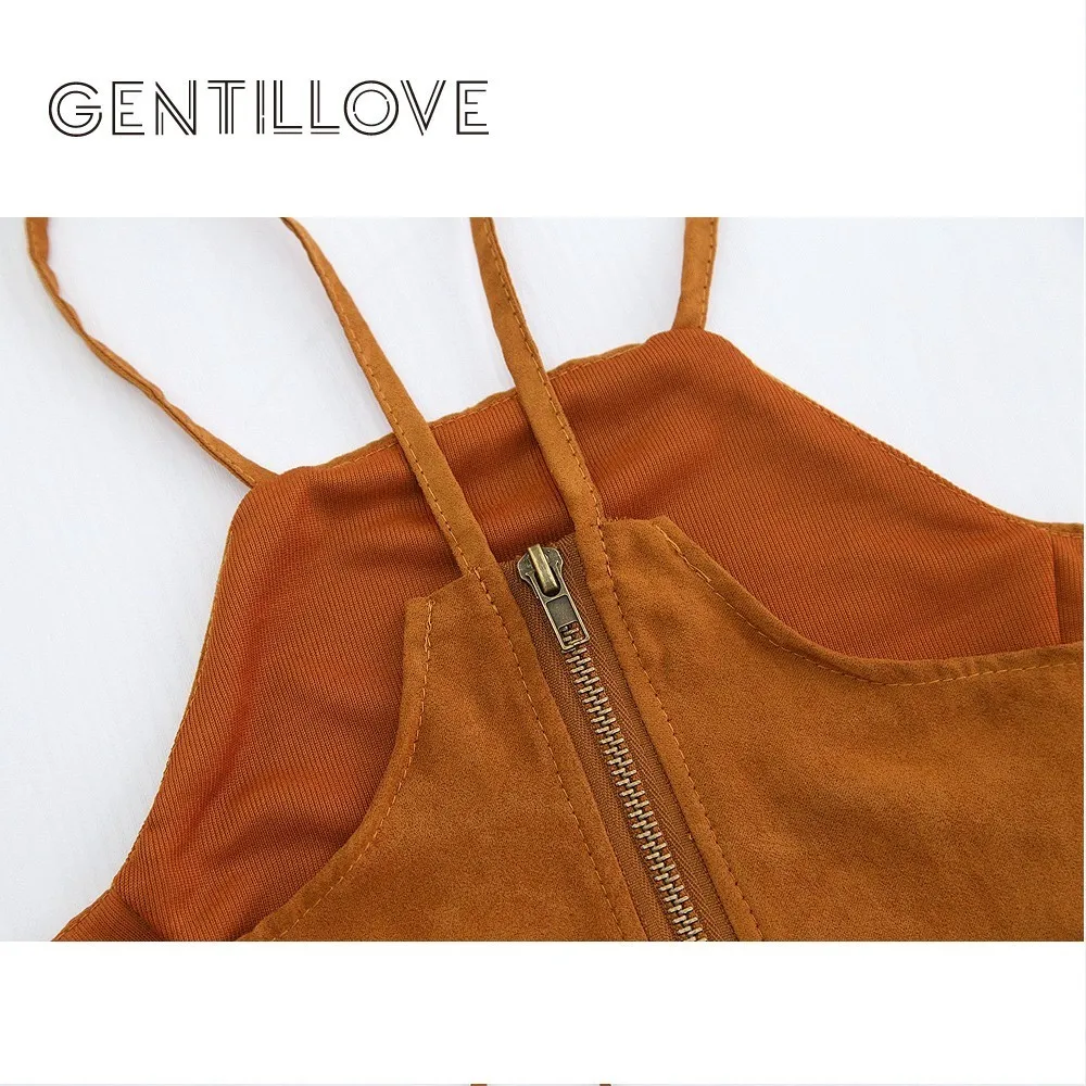 Кроп топ Gentillove женский из искусственной замши пикантный винтажный на шнуровке