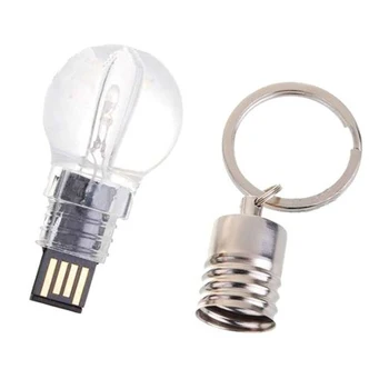 

USB Flash Drive 2.0 Memory Stick Flash Disk Drive Light Bulb Light Blue