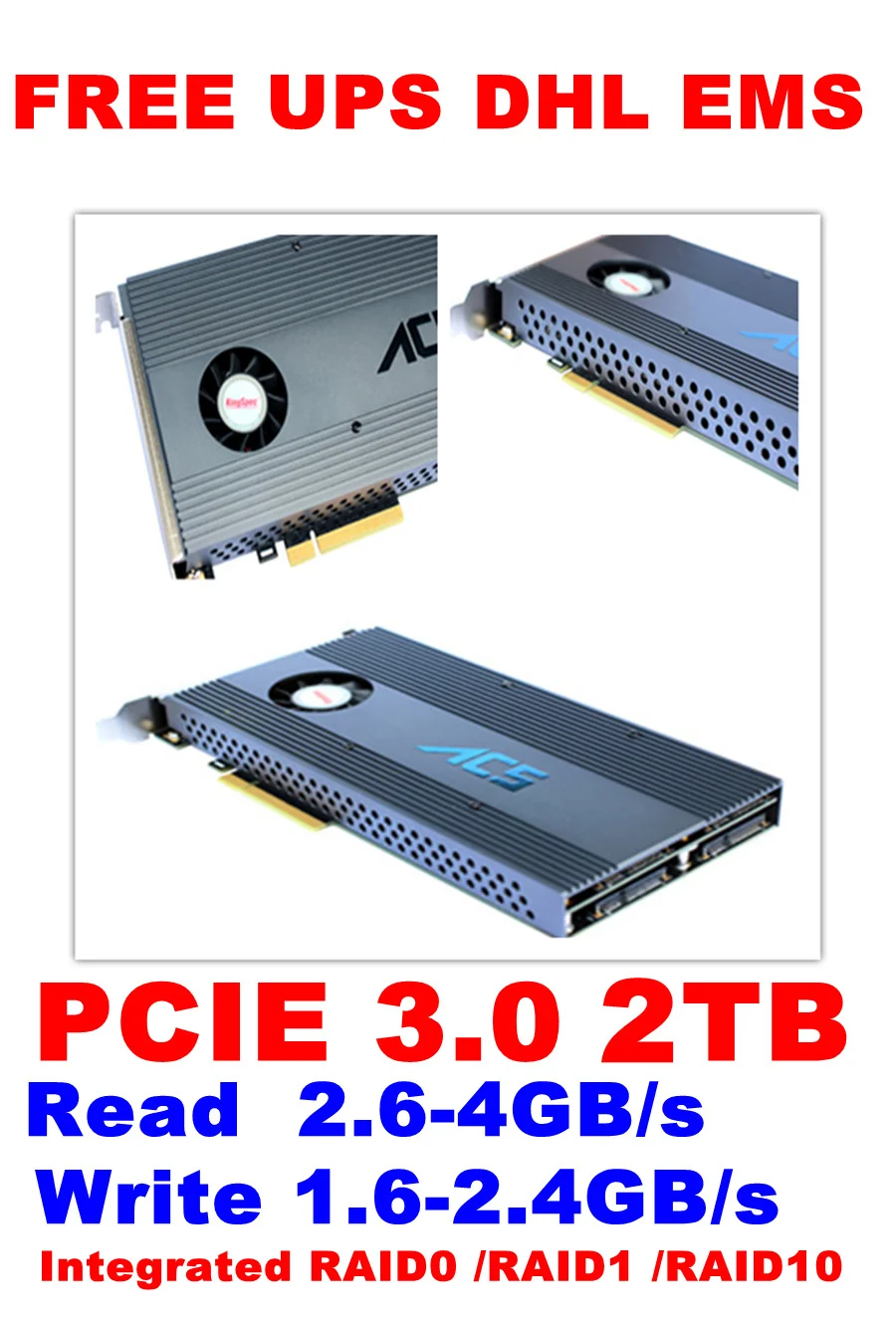 kingspec Multicore Series PCIE 3.0 2TB raid card  ...