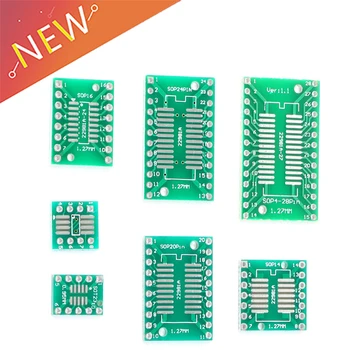 

10pcs PCB Board Kit SMD Turn To DIP Adapter Converter Plate SOP MSOP SSOP TSSOP SOT23 8 10 14 16 20 28 SMT To DIP