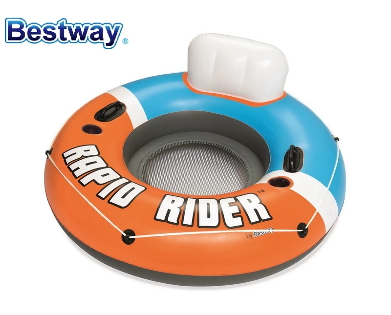 М 1,35 Bestway Dia 5" /43116 м Rapid Rider Float Island для Singl нагрузки 90 кг с прохладной сетки днища Здравствуйте-duty-handle и 2 чашки Держатели