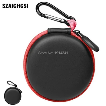 

SZAICHGSI wholesale 1000pcs/lot new Pocket Carrying Case Earphone Headphone SD Card Bag Holder Storage with Key chain hook
