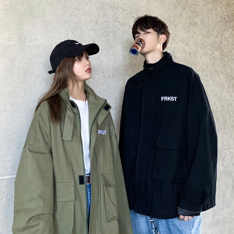 

Men's Jacket 2019 Spring New Printing Men's Original Ins Jacket Loose Fashion Casual Jacket Youth Wear Personality Shirt Urban