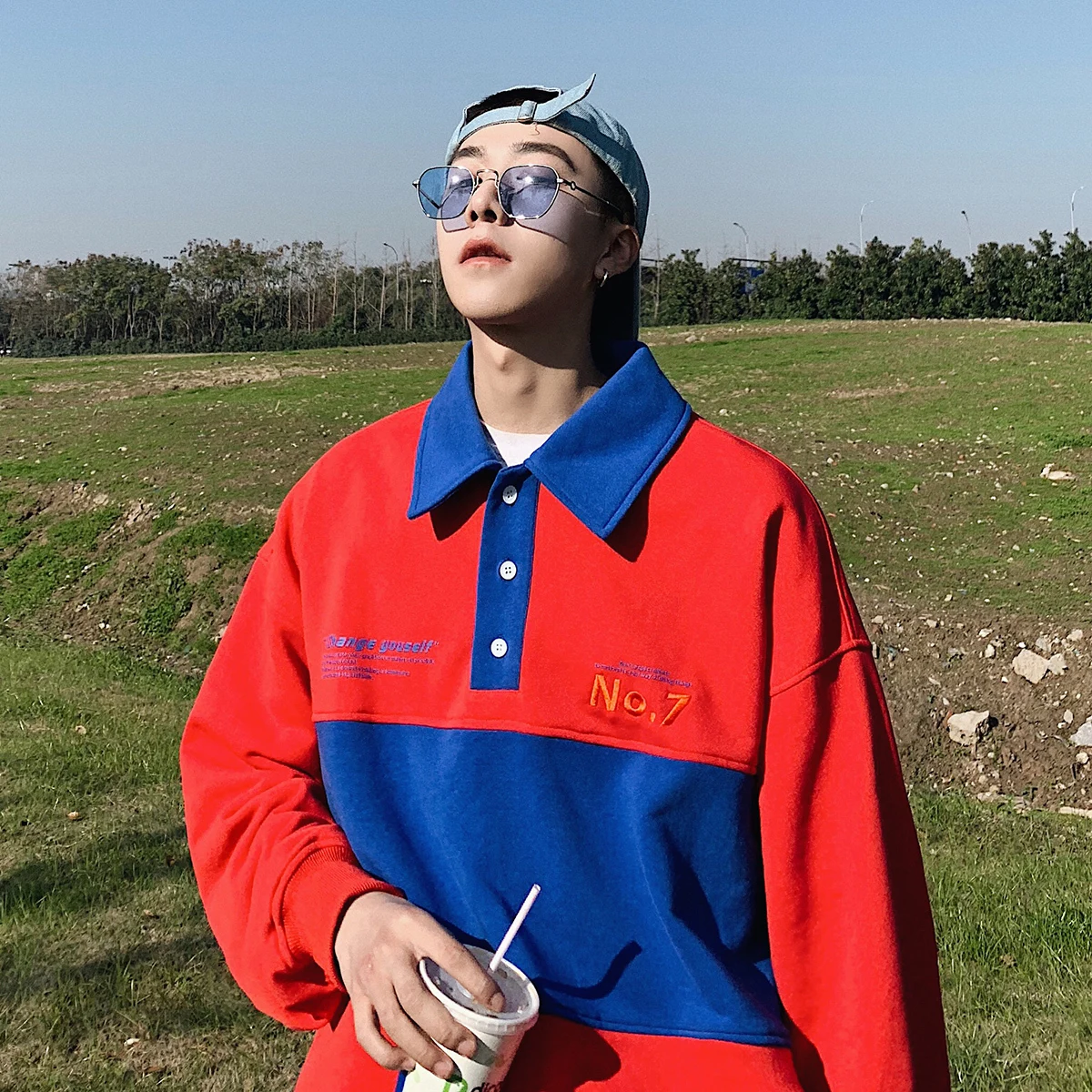 

2019 Men's Spelling Color Pullover Lapel Collar Coats Embroidery Clothing Hoodies Cotton Casual Black/red/green Sweatshirts