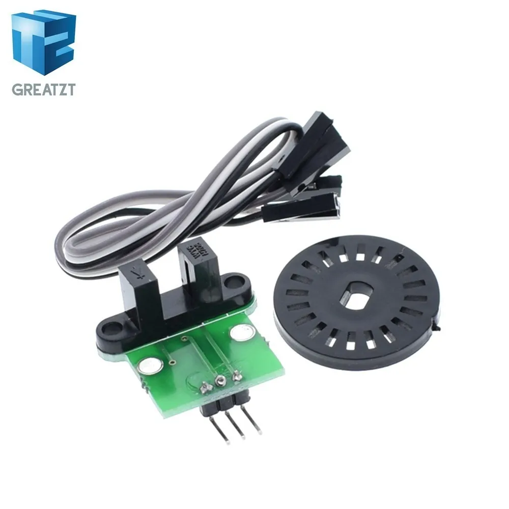 

GREATZT 1Set HC-020K Double Speed Measuring Sensor Module with Photoelectric Encoders Kit top For arduino