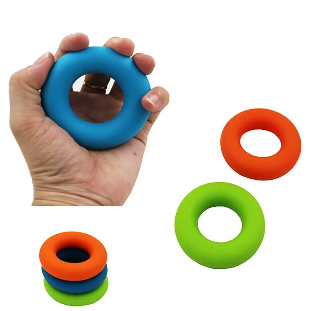 

30/40/50lb Strength Hand Grip Ring Muscle Power Training Rubber Ring Fitness Body Building Carpal Expander Training Finger Ring