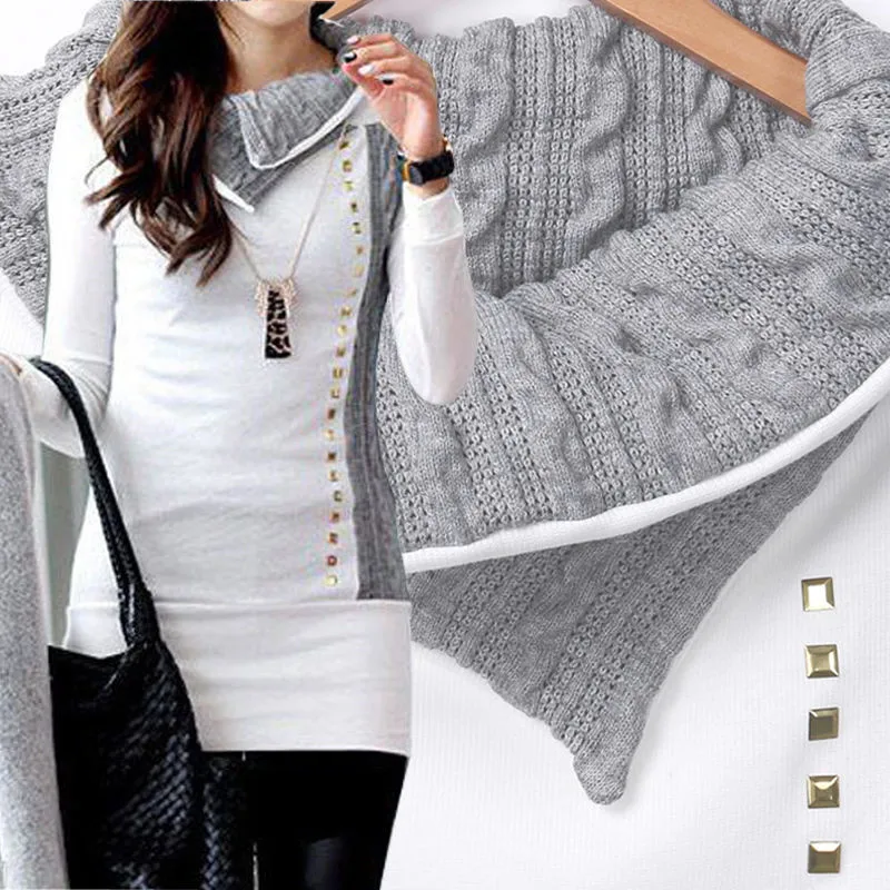 

Fashion Women clothes Winter Long Sleeve Pullover turn-down collar Jacket cashual Sweater Coat cotton Jumper Tops one pieces