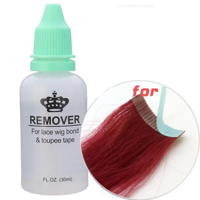 1PC Clear Bottle Adhesive Hair Extensions Lace Wig Glue Bond Toupee Tape Remover for Toupee Hair 30ML New