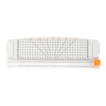 

JIELISI 12" A4 Paper Cutter Trimmer White with Multi-function Automatic Security Safeguard When Cutting