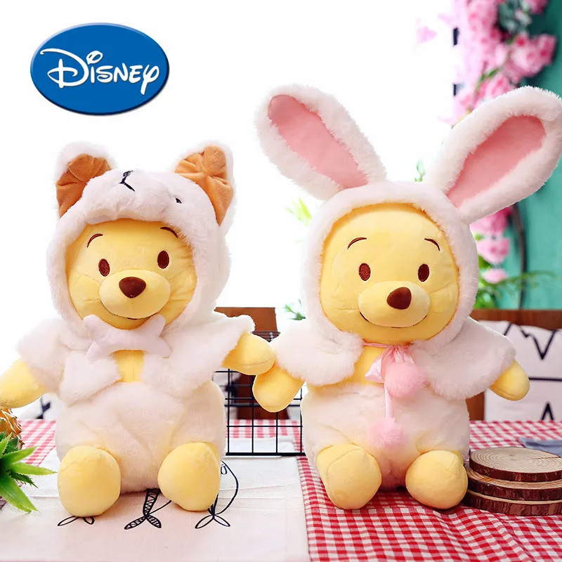 Disney Plus игрушечные лошадки прекрасный изменить средства ухода за кожей кролик Винни Пух мягкие животные подарки для мальчико