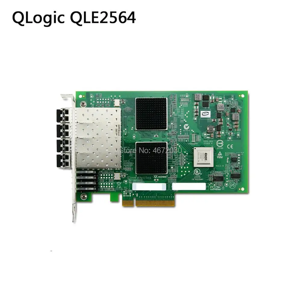 8 ГБ четырехъядерный адаптер Pciexpress 2 0 X8 Fibre Channel Host Bus Adapter QLE2564 | Компьютеры и офис