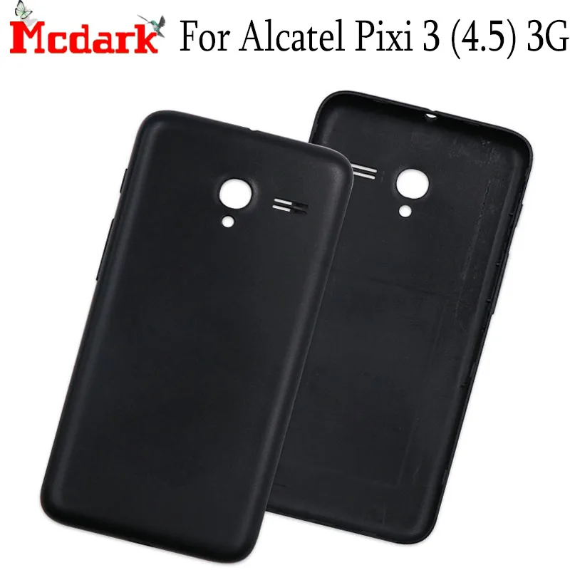 

Mcdark New Battery Case Cover For Alcatel Pixi 3 (4.5) 3G 4028A 4028E 4028J Replacement with Side Button Battery Cover