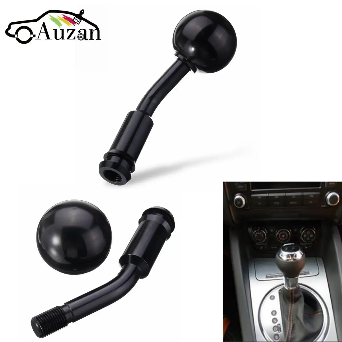 

1 Set Car Gear Shift Knob + M14x1.5 Shifter Extension Knob Lever Gearsticks Gear Knobs Set For VW T4 1990-2003