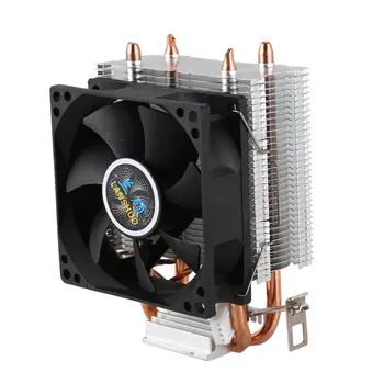 

Lanshuo Pure Copper 2 Heat Pipe For 1366 1155 775 Intel/Amd Multi-Platform Mini Cpu Radiator 4 Wire Without Light One Fans
