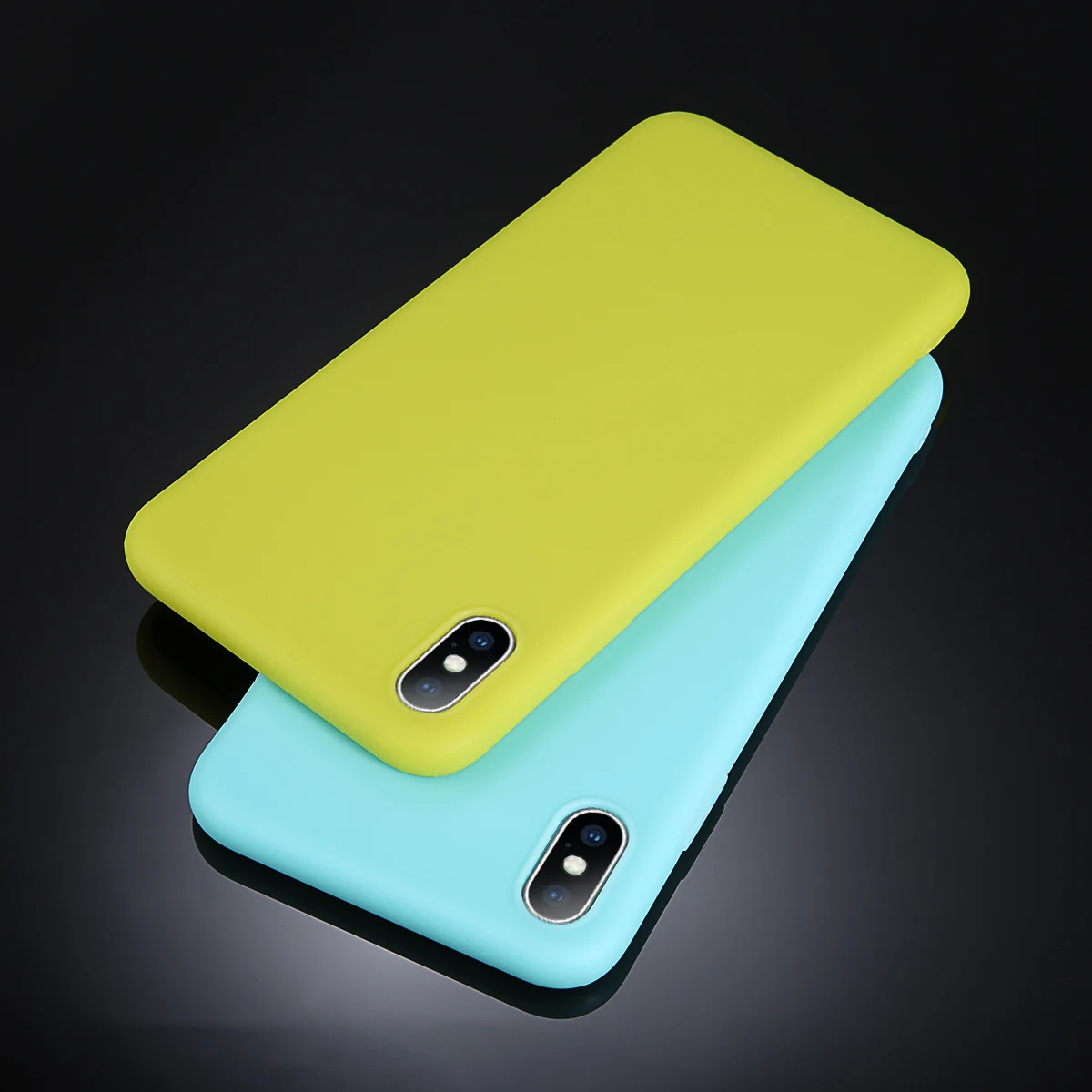 

iPWSOO Candy Color Matte Phone Case For iPhone 7 8 Plus 6 6s For iPhone XS MAX X XR Simple Solid Soft TPU Cases Back Cover