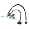 Двойной порт SATA до 5 в 12 В адаптер питания через USB порт ESATA Конвертация расширения конвертер карта подключения к 2,5 