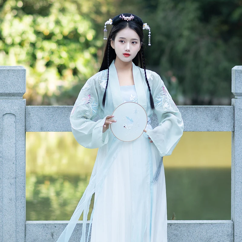 Древний китайский костюм шифоновое платье феи ханьфу платье принцессы красивый танцевальный костюм ханьфу традиционный народный фестиваль представление
