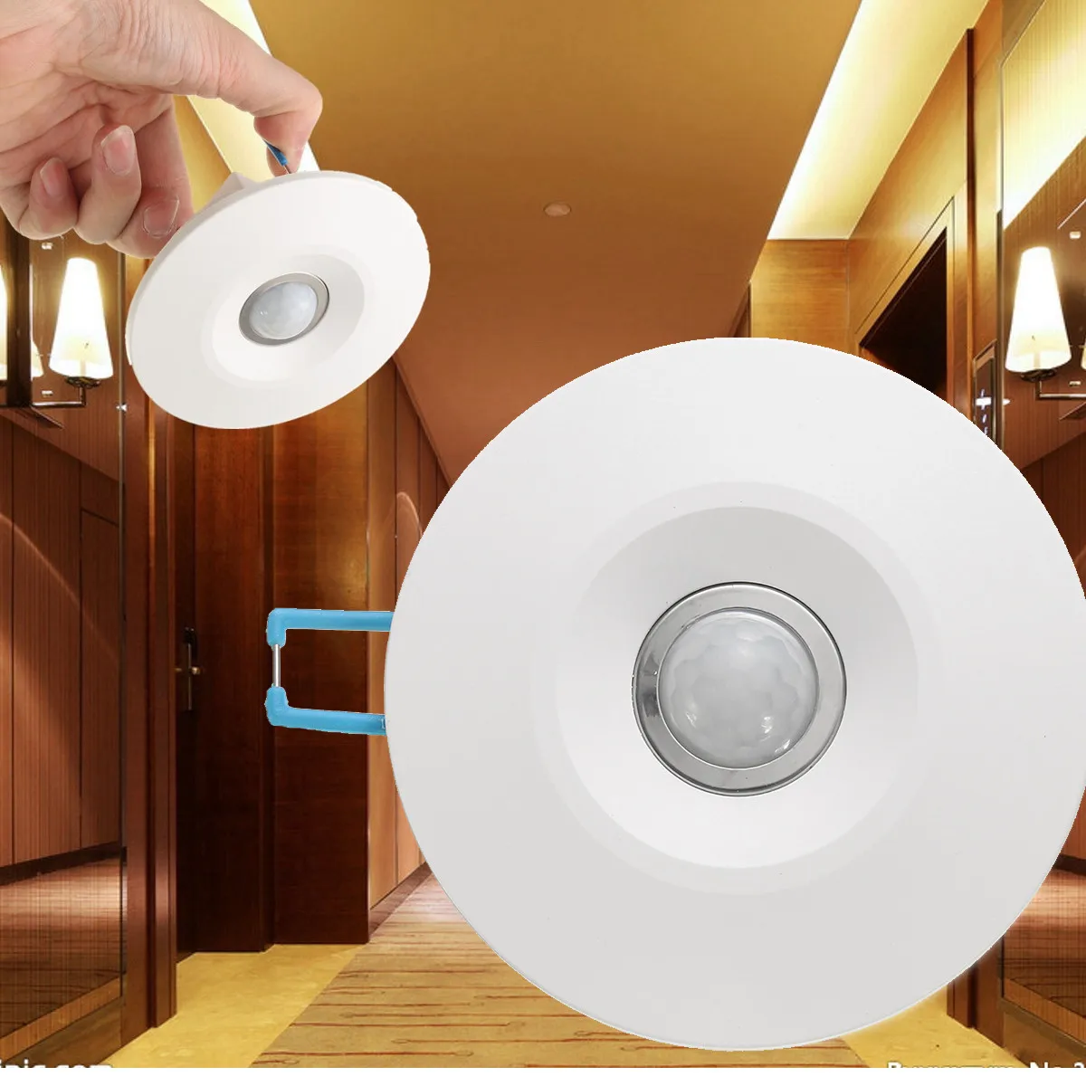 360 Degree Infrared IR Ceiling Wall Recessed Motion Sensor Detector