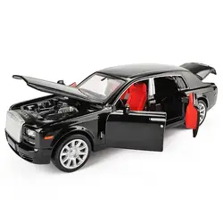 1/32 rolls royce phantom сплава литья под давлением модели автомобиля игрушки Металл автомобиль модель игрушечной машины черный Расширенный лимузин