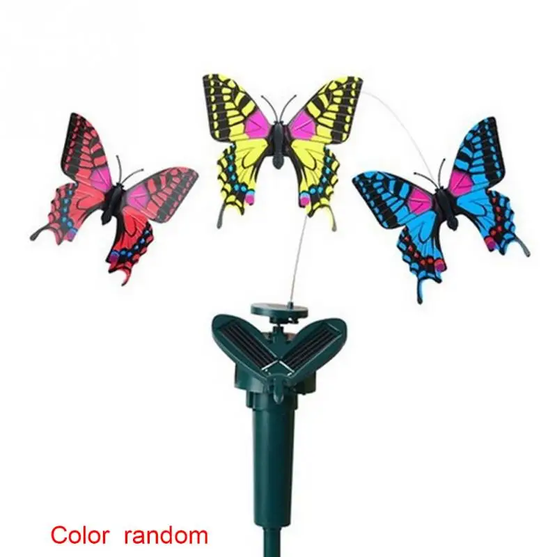 

Vibration Solar Power Dancing Flying Butterflies Hummingbird Garden Decoration Solar Power Toys for kids